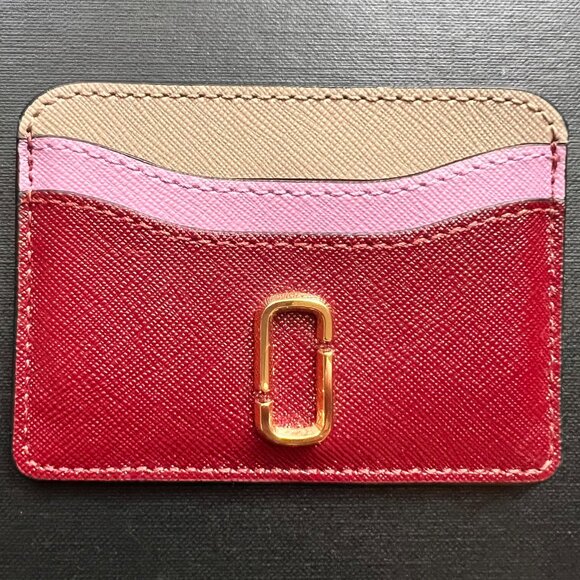 Marc Jacobs "The Snapshot" Card Case - Small Red Wallet - Picture 2 of 5